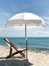 Load image into Gallery viewer, HOLIDAY BEACH UMBRELLA-ANTIQUE WHITE - Bohemian Sundays, Business and Pleasure Co., Buy Boho Bohemian Clothing Online Australia, Kivari, Arnhem, Rowie, Will and Bear, Wandering Folk, Skinned,

