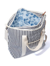 Load image into Gallery viewer, The Cooler Tote - Navy Stripe - Bohemian Sundays, Business and Pleasure Co., Buy Boho Bohemian Clothing Online Australia, Kivari, Arnhem, Rowie, Will and Bear, Wandering Folk, Skinned, Barefo
