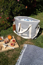 Load image into Gallery viewer, The Cooler Tote - Navy Stripe - Bohemian Sundays, Business and Pleasure Co., Buy Boho Bohemian Clothing Online Australia, Kivari, Arnhem, Rowie, Will and Bear, Wandering Folk, Skinned, Barefo
