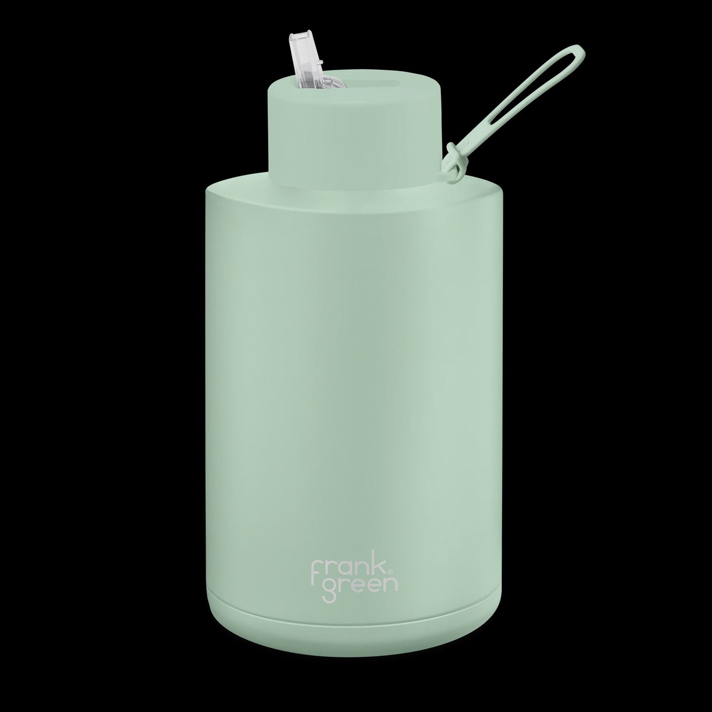 ceramic reusable bottle with straw lid - extra large 68oz / 2,000ml