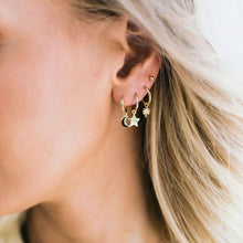 Load image into Gallery viewer, Golden Palm Earrings - Bohemian Sundays, Sun Soul, Buy Boho Bohemian Clothing Online Australia, Kivari, Arnhem, Rowie, Will and Bear, Wandering Folk, Skinned, Barefoot Blonde
