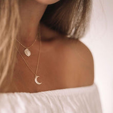 Load image into Gallery viewer, Crescent Moon Necklace $79.00 - Bohemian Sundays, Sun Soul, Buy Boho Bohemian Clothing Online Australia, Kivari, Arnhem, Rowie, Will and Bear, Wandering Folk, Skinned, Barefoot Blonde
