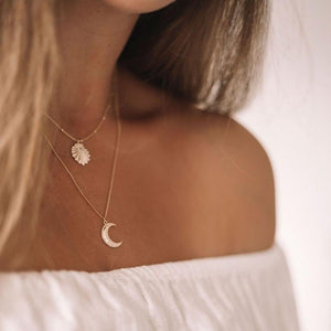 Crescent Moon Necklace $79.00 - Bohemian Sundays, Sun Soul, Buy Boho Bohemian Clothing Online Australia, Kivari, Arnhem, Rowie, Will and Bear, Wandering Folk, Skinned, Barefoot Blonde