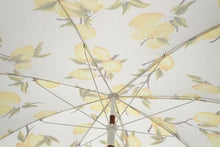 Load image into Gallery viewer, HOLIDAY BEACH UMBRELLA-VINTAGE LEMONS - Bohemian Sundays, Business and Pleasure Co., Buy Boho Bohemian Clothing Online Australia, Kivari, Arnhem, Rowie, Will and Bear, Wandering Folk, Skinned
